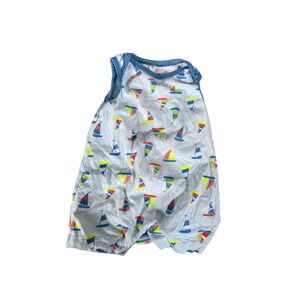 Kyle & Deena Baby Boy Sailboat Print Bodysuit Blue 6-9 Months Nautical